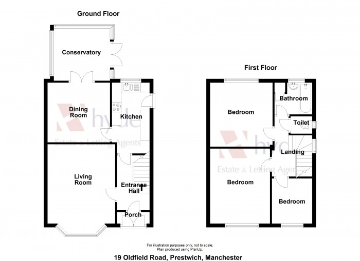 Floorplans For Oldfield Road, Prestwich, Manchester, M25 2GG