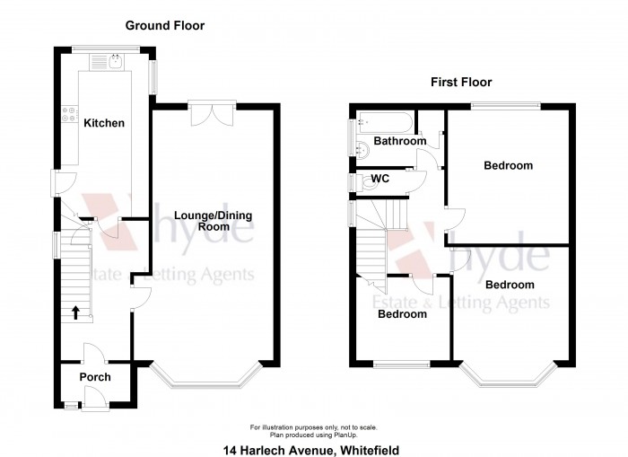 Floorplans For Harlech Avenue, Whitefield, Manchester, M45 6UE